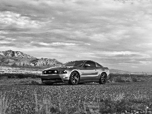 Ford, Way, Desert, Mustang