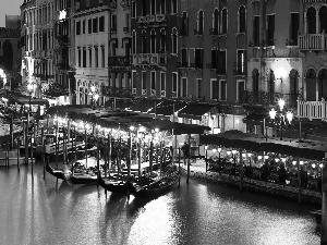 evening, Venice, boats