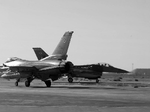 Fighters, airport, F-16