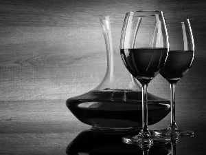 glasses, Wine, carafe