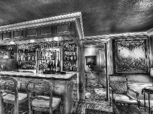 interior, Bar, Stool
