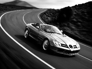 Mercedes SLR, Way, Mountains