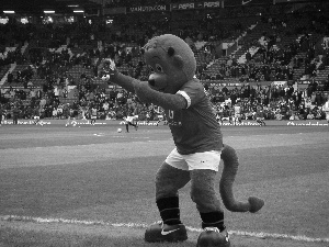 mascot, Manchester United, red hot