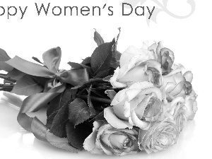 women, March 8, rouge, day, bouquet