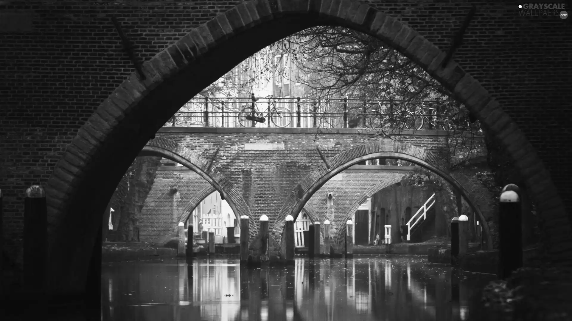 Feeds, bridge, Amsterdam, River
