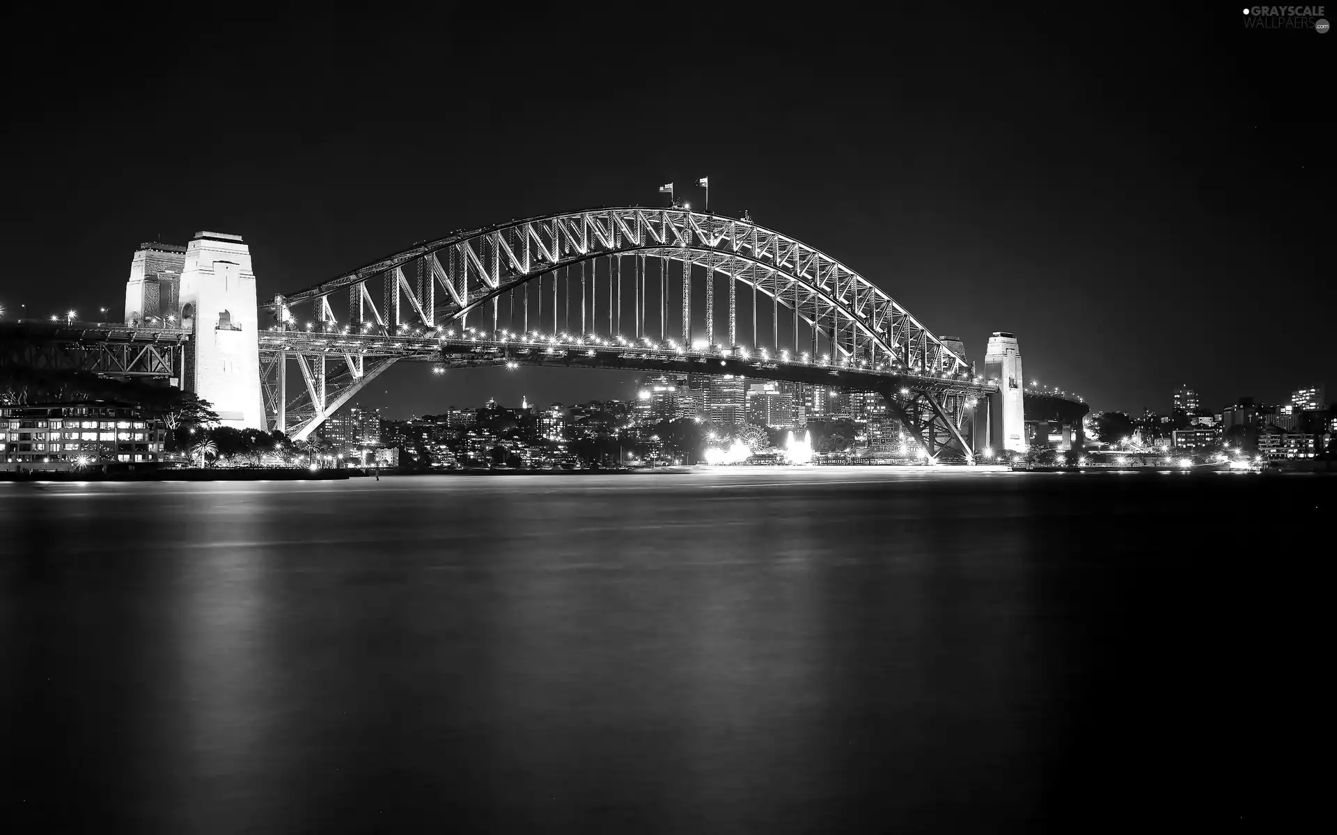 Sydney, Harbour Bridge, City at Night, Australia