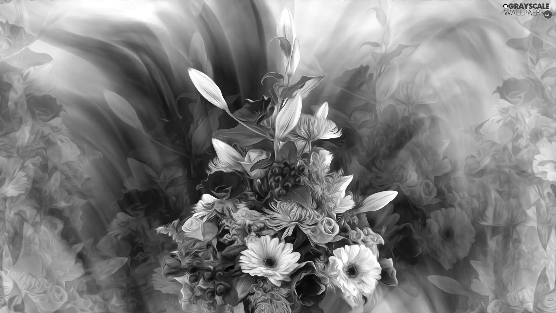 bouquet, Flowers, graphics