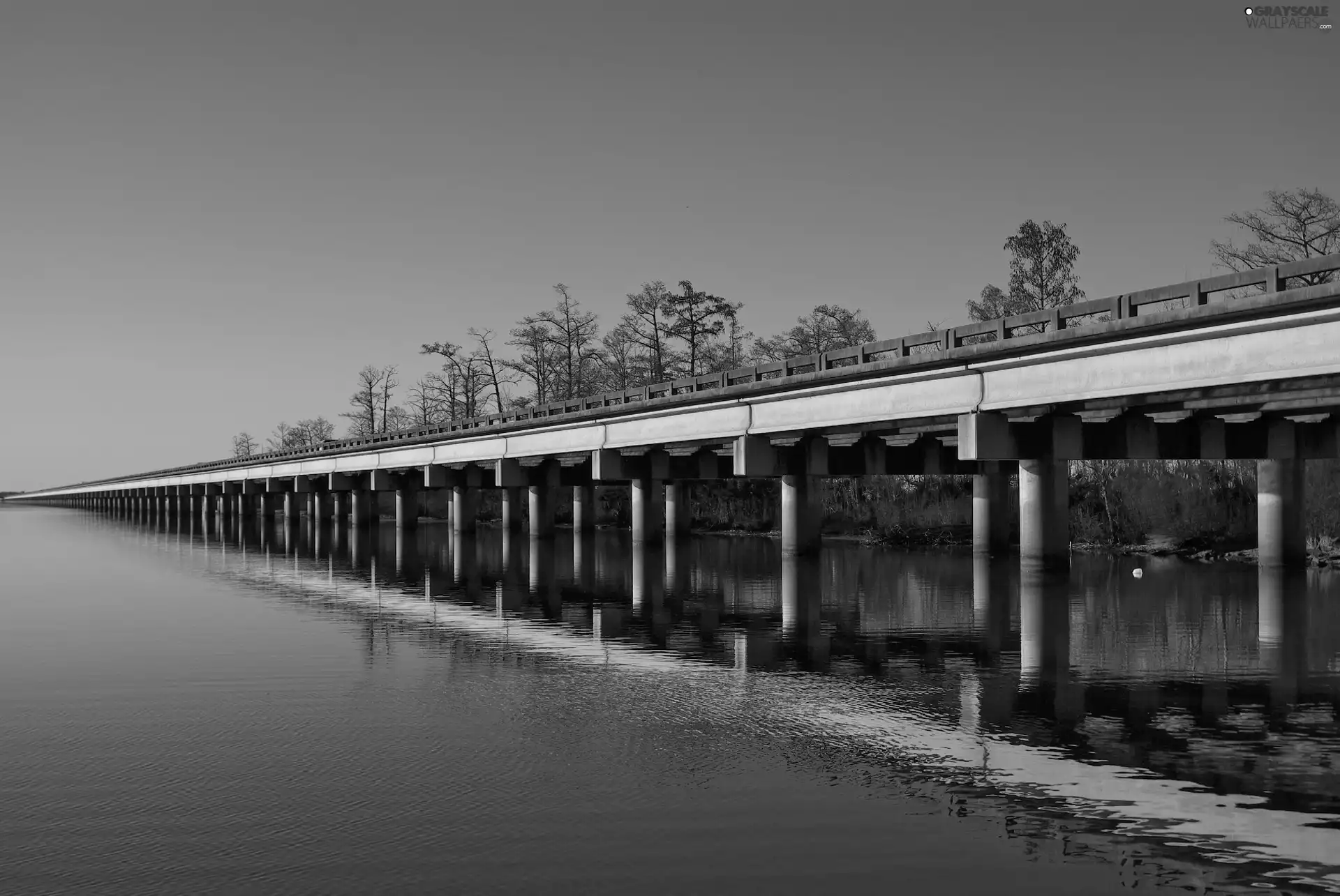 New Orleans, lake, bridge
