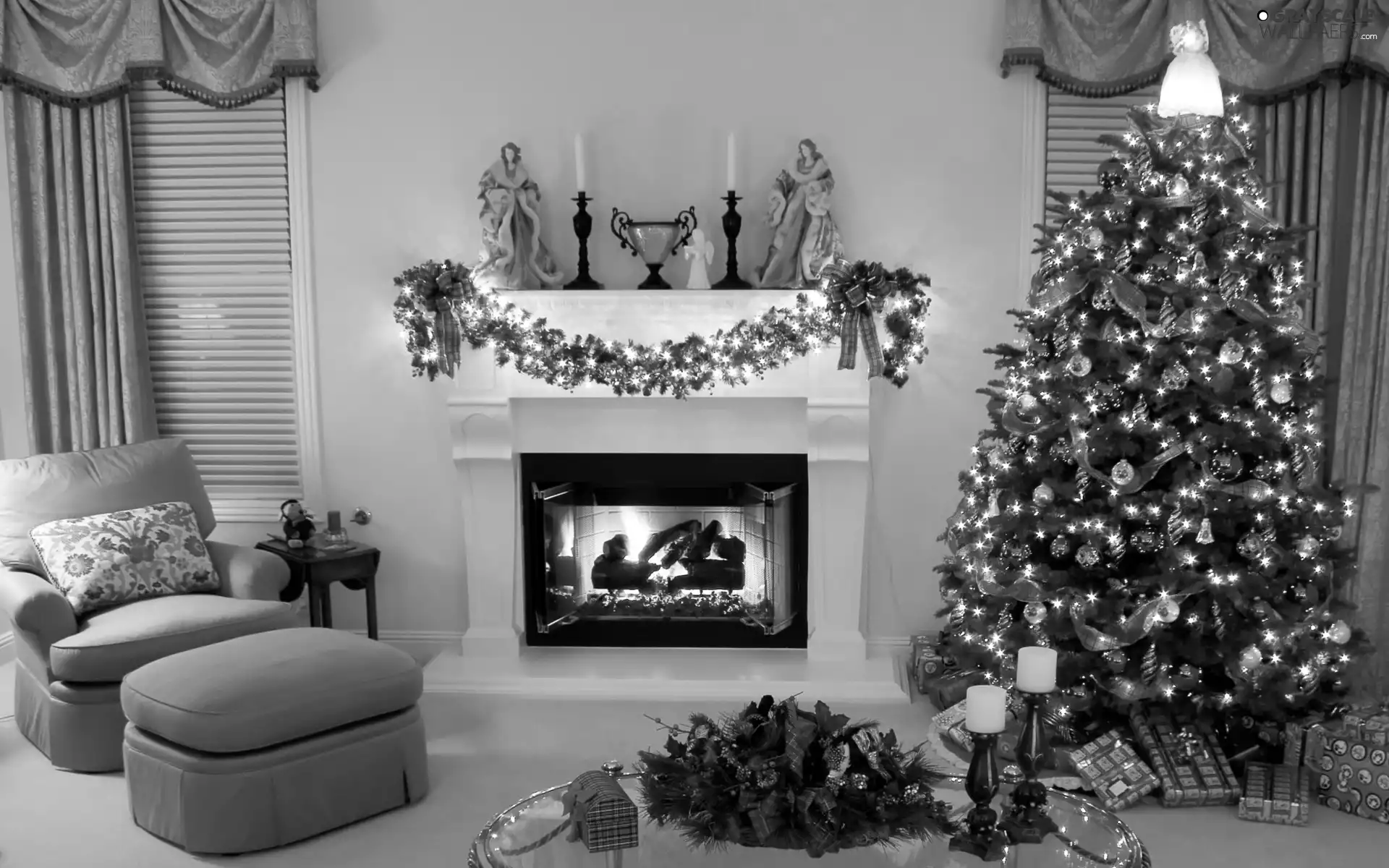 christmas tree, Room, burner chimney