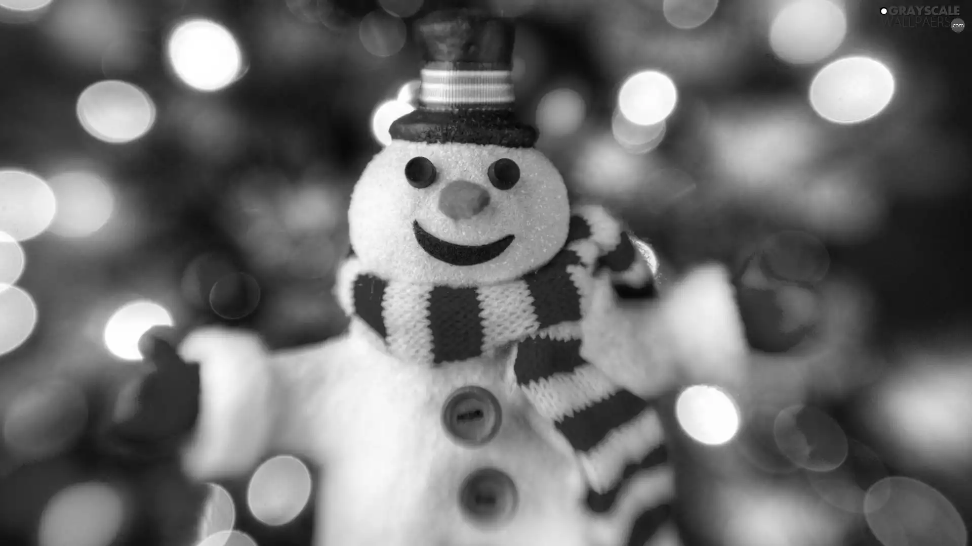 christmas, Snowman, Scarf