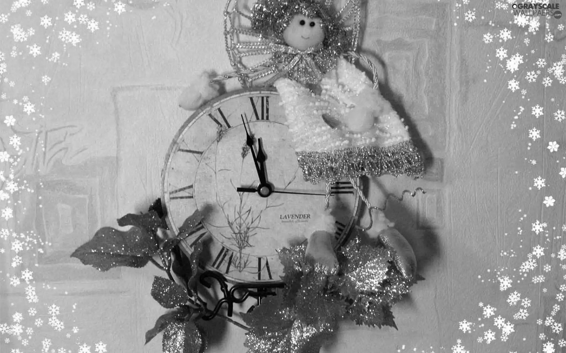 Stars, Clock, composition, New Year