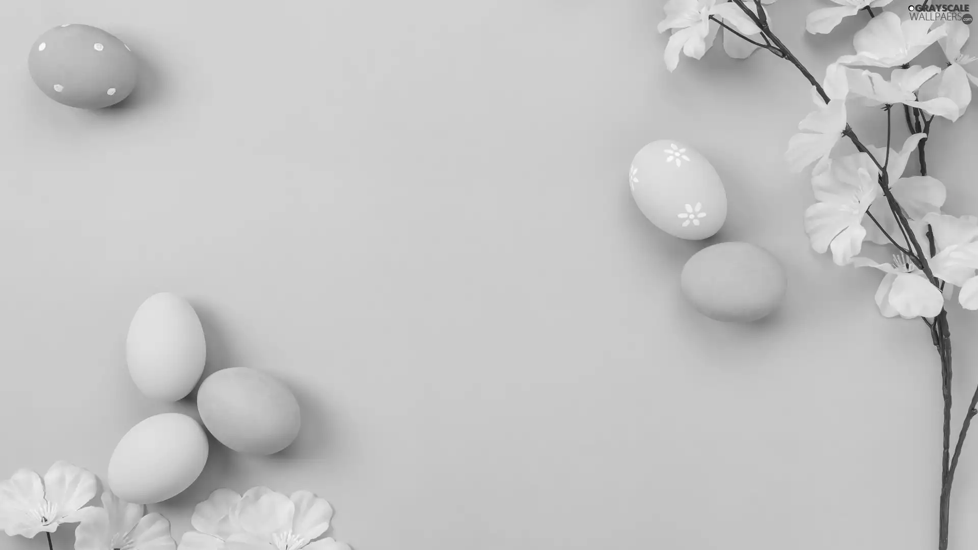 Flowers, eggs, Pink, color, eggs, Easter, background