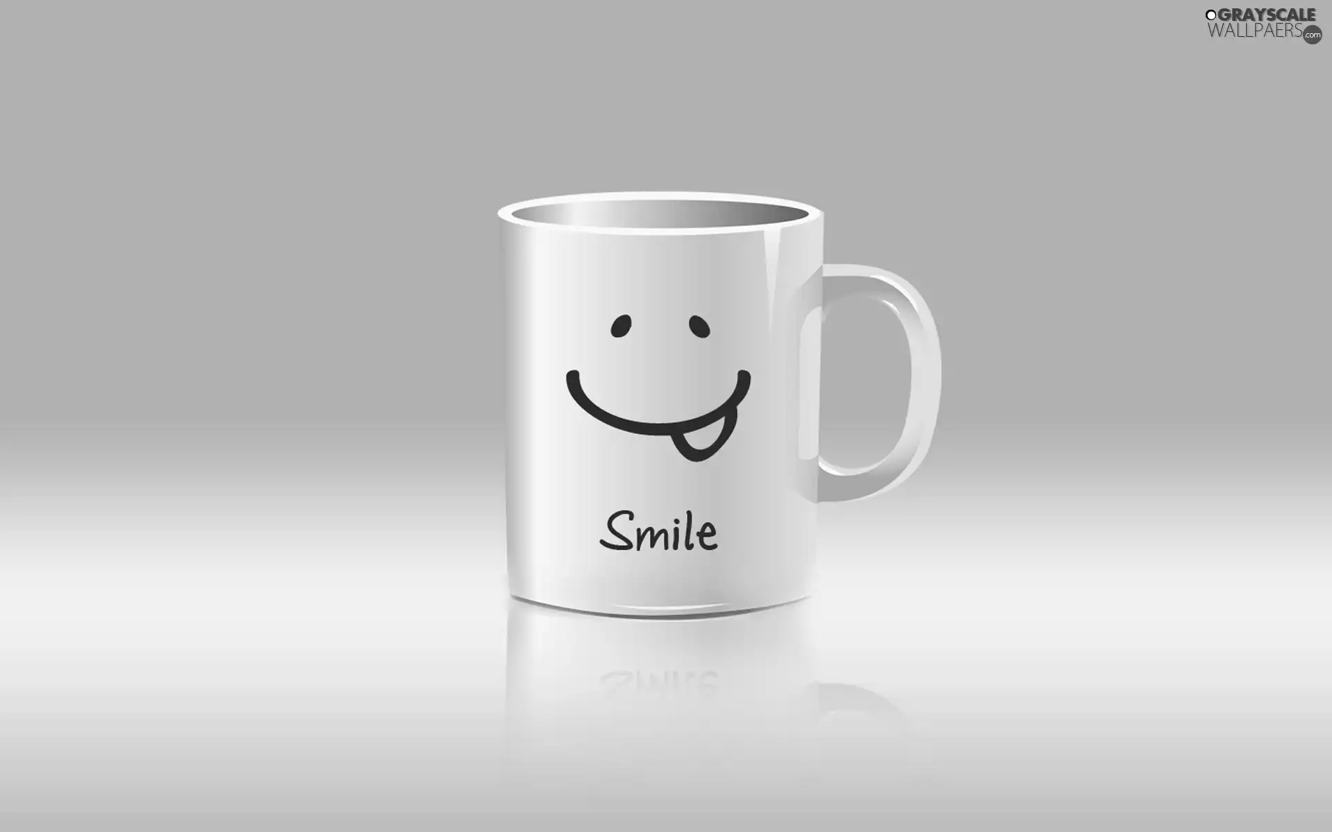smiling, Cup