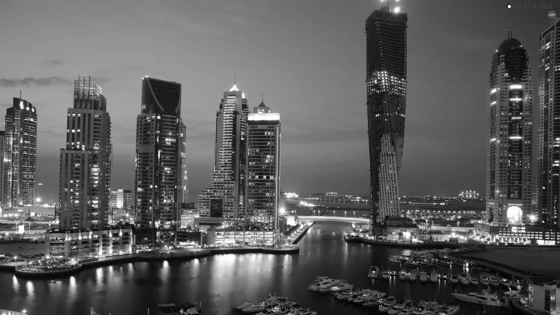Dubaj, Town, night