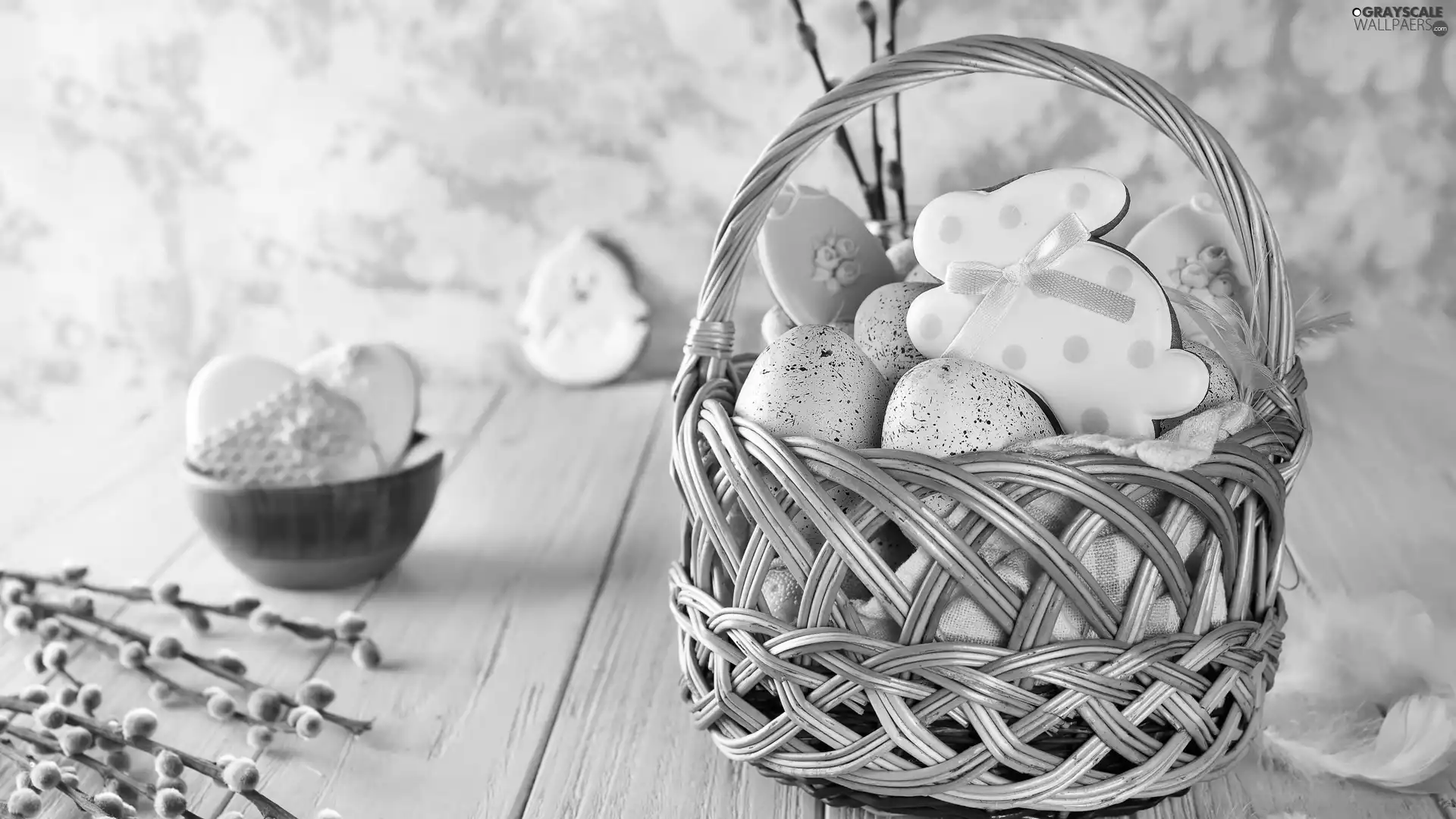 Cookies, basket, database, eggs, Easter, rabbit, boarding