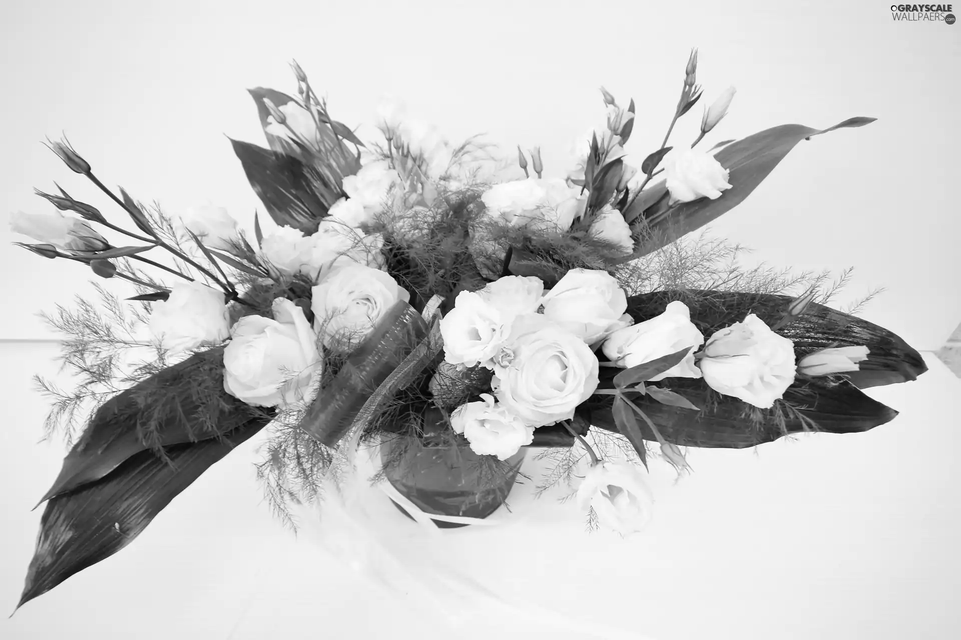 Eustoma, bouquet, Flowers
