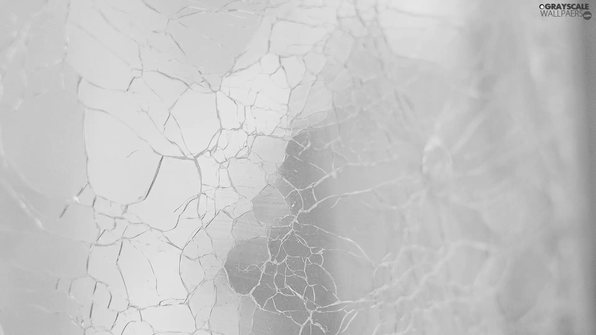 cracked, glass
