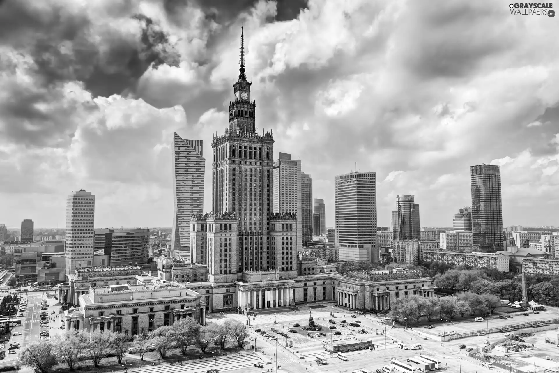Palace of Culture, Poland, HDR, Warsaw