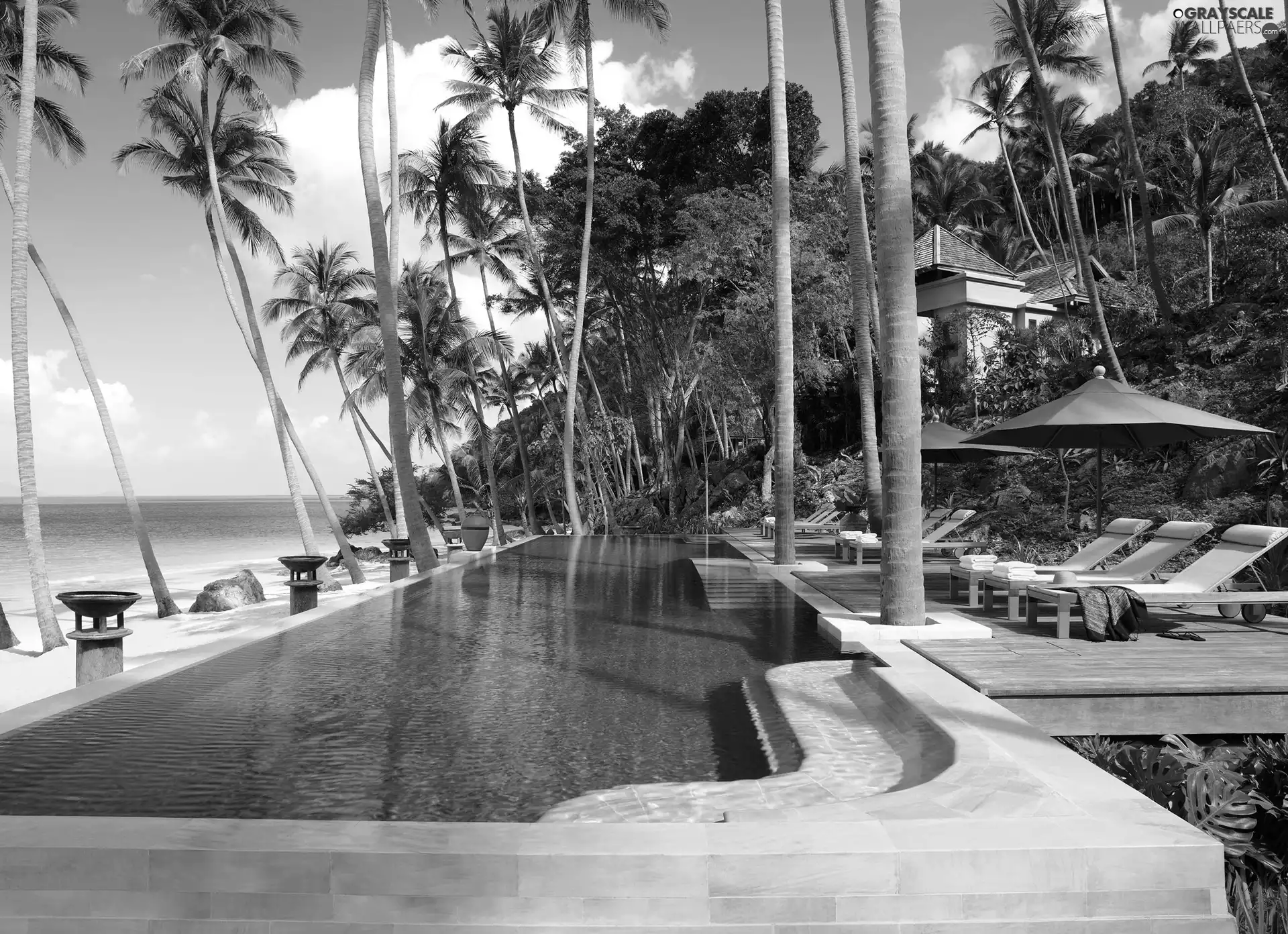 Southern Thailand, Koh Samui, Pool, spa, Hotel hall, Island