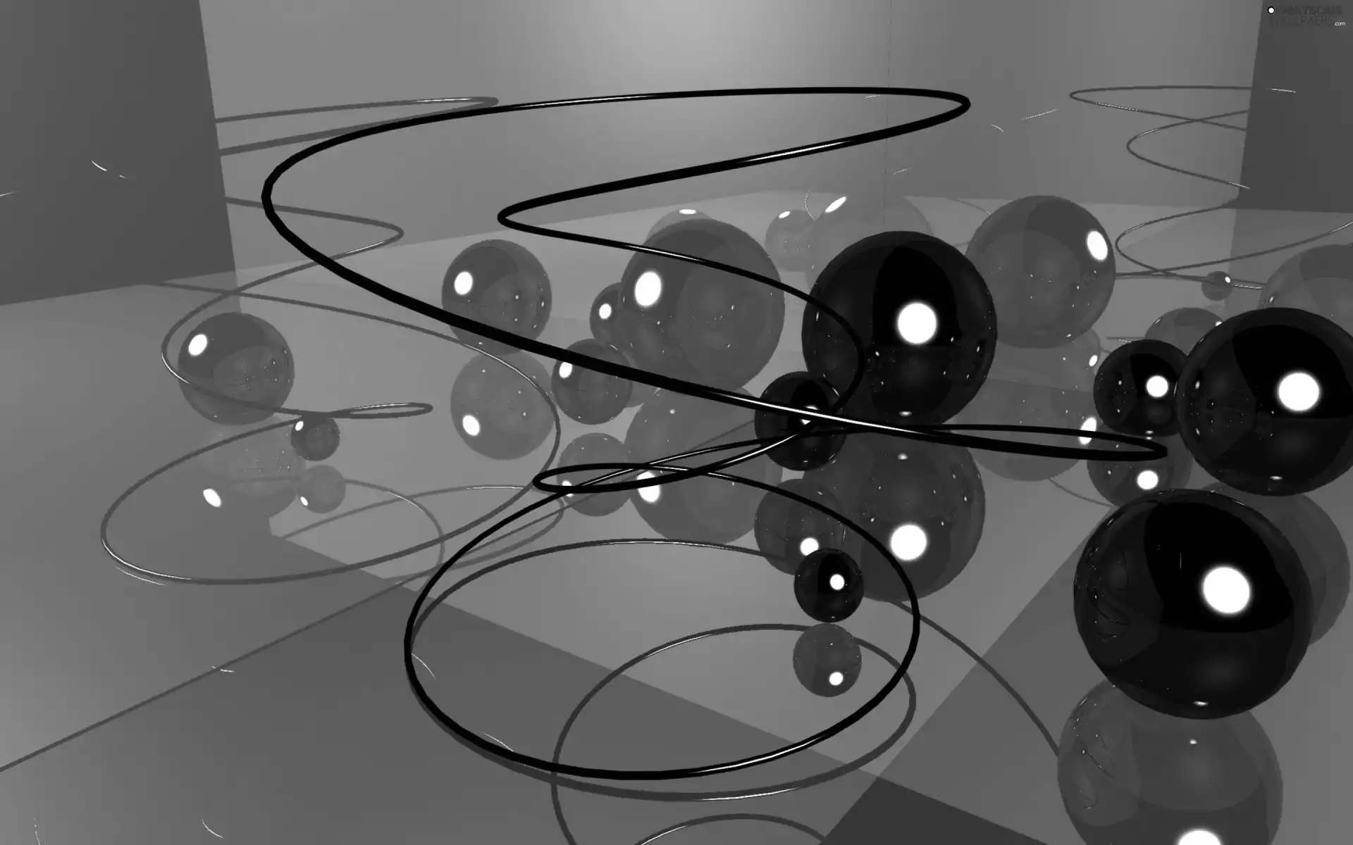 lines, 3D Graphics, Orbs, swirls, Abstract