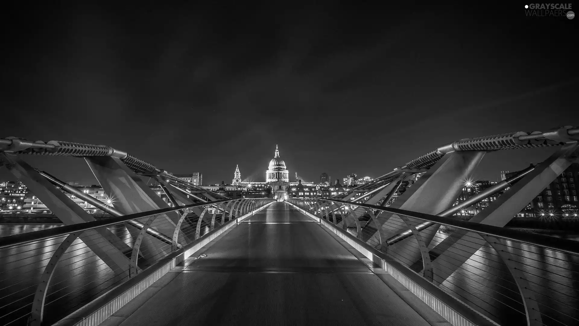London, Floodlit, bridge