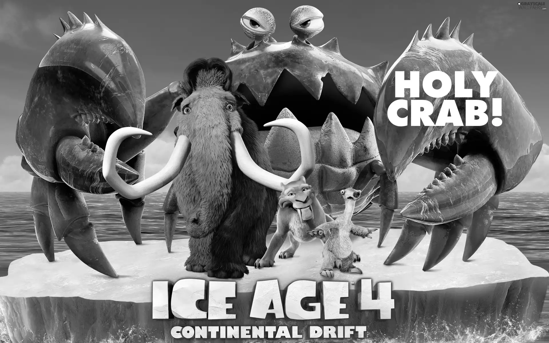 Sit, Ice Age 4, Diego, crab, Maniek, Ice Age