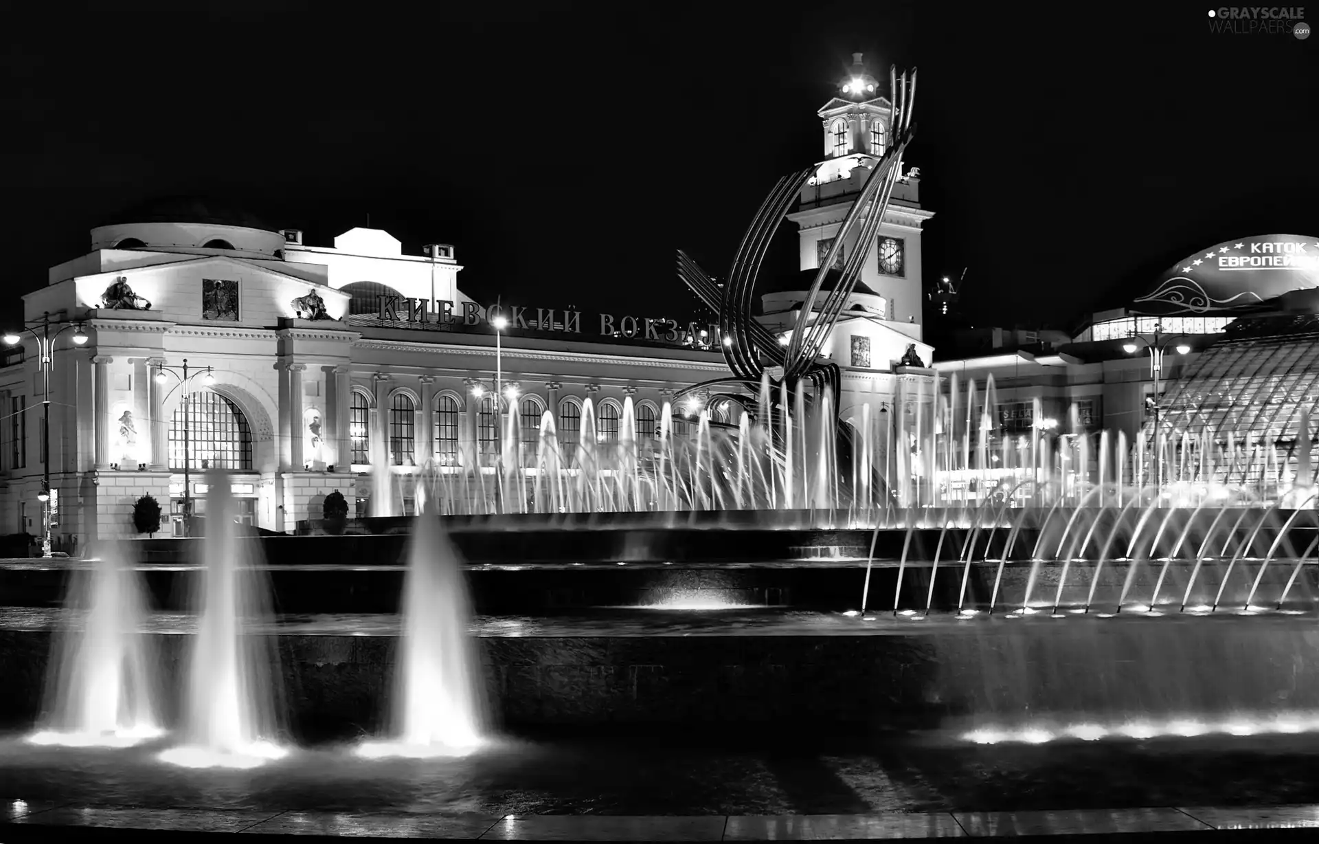 fountain, Rape of Europa, Moscow