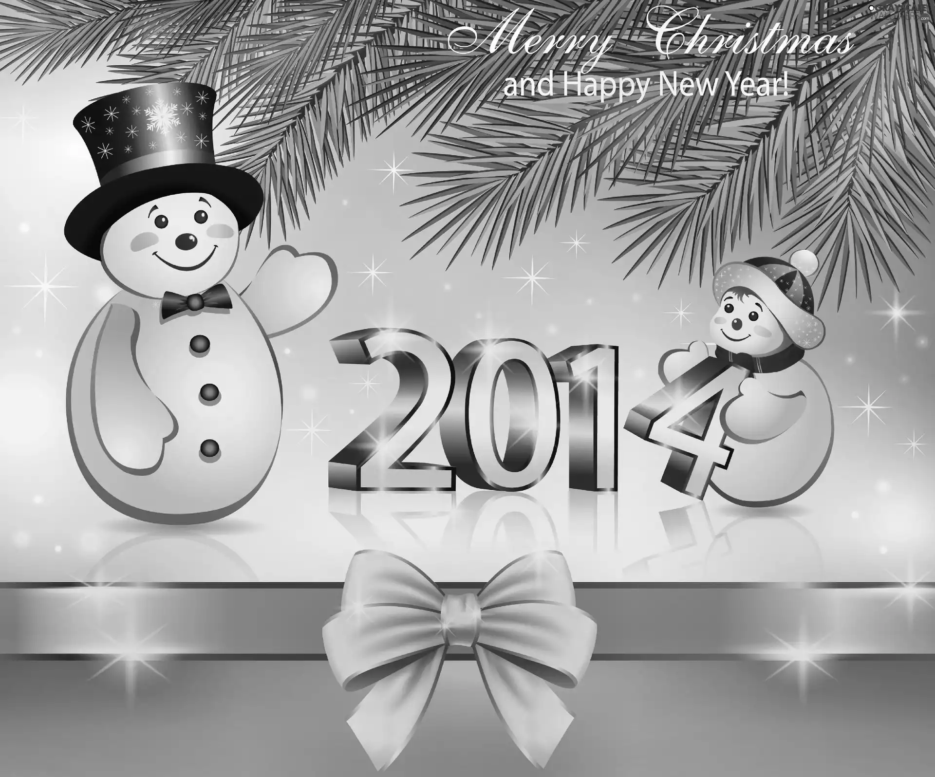 snowmen, 2014, New Year, date