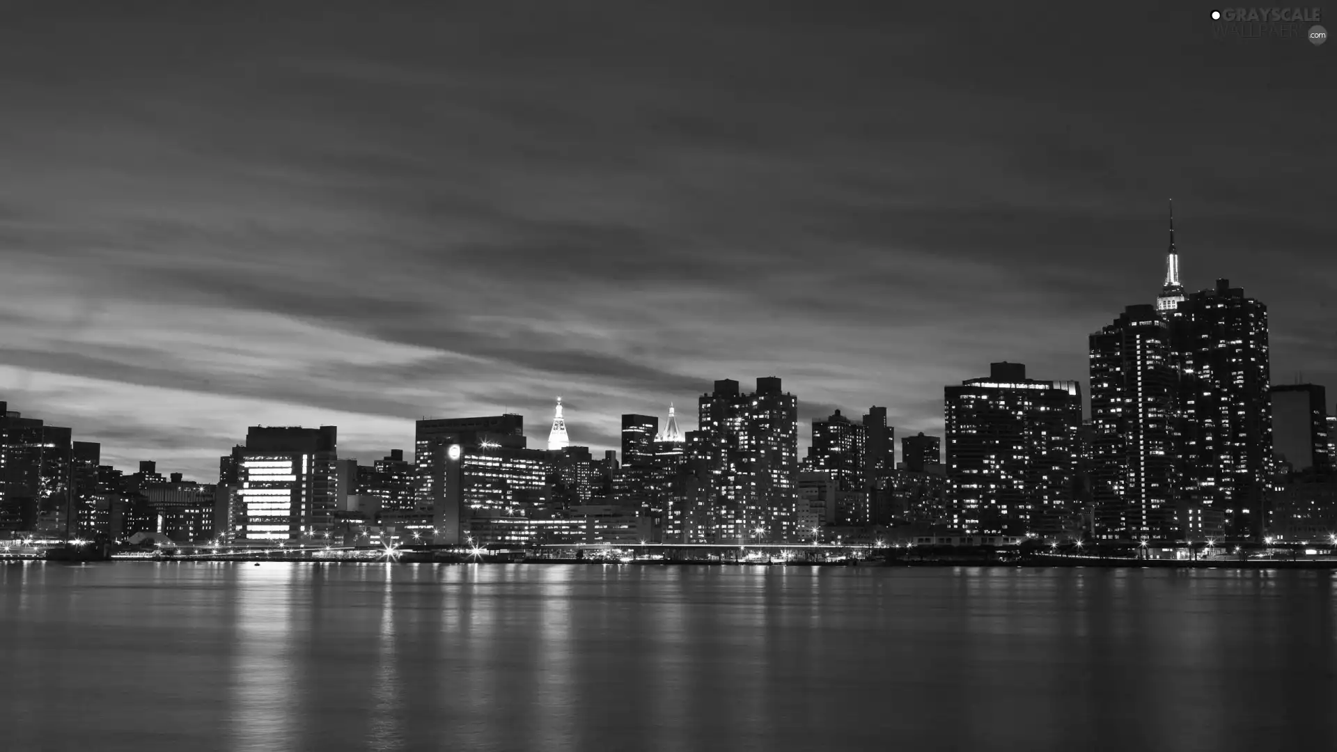 Night, Manhattan, Floodlit