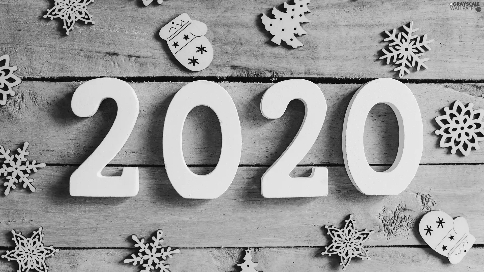 2020, New Year, ornamentation, boarding, Snow White, numbers
