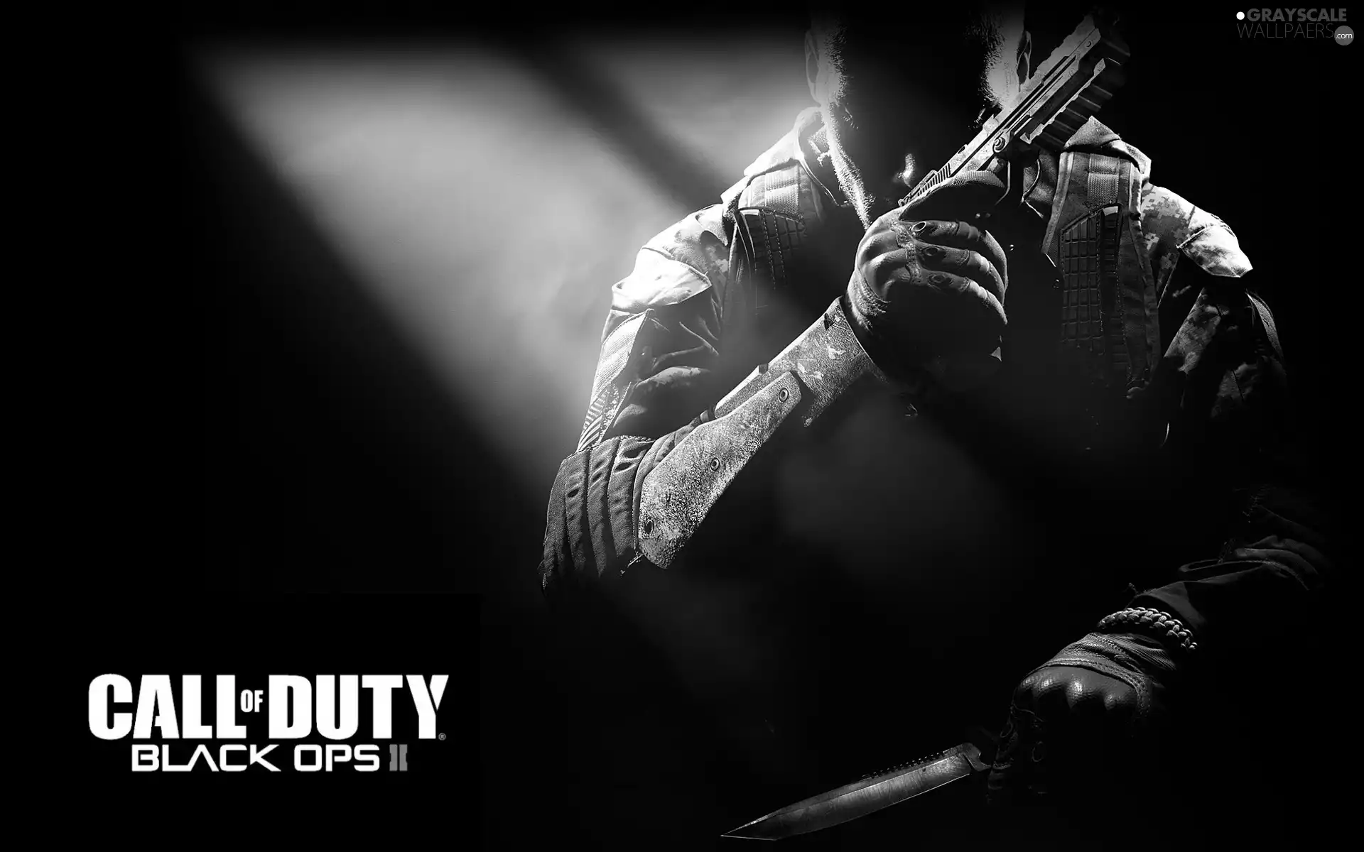 soldier, knife, Call of Duty Black Ops, Gun