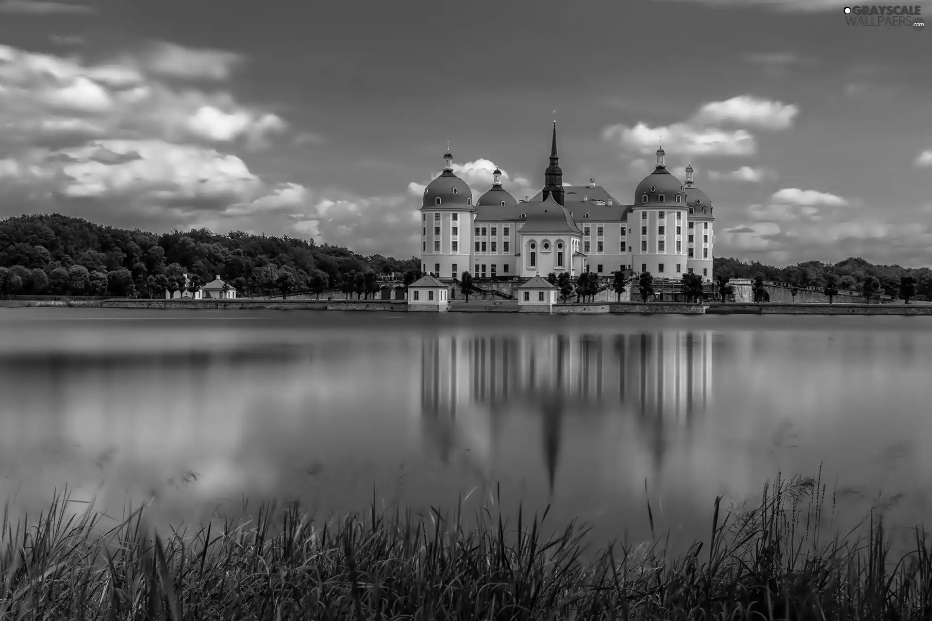 Moritzburg Palace, Germany, River, Saxony
