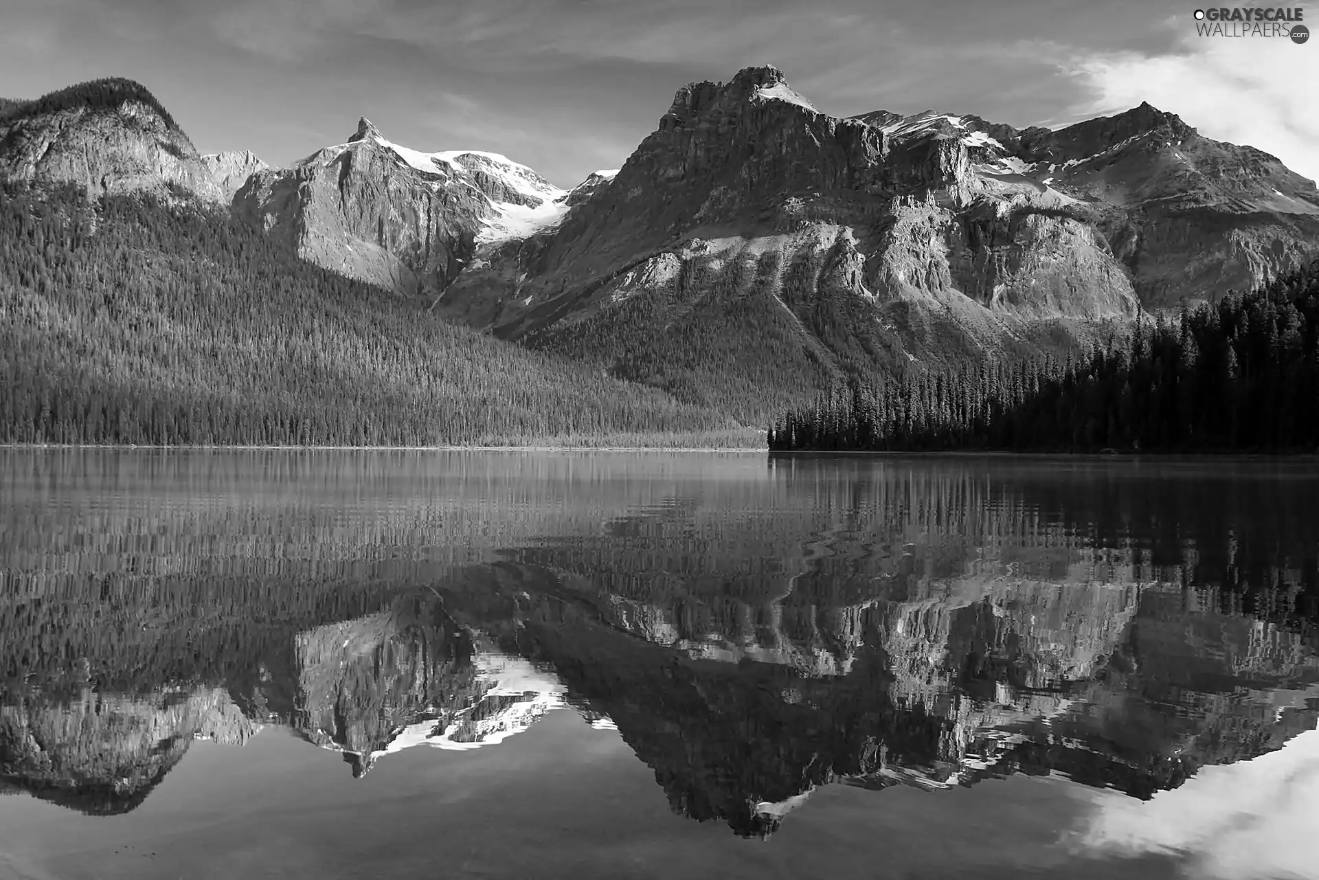 Emerald Lake, reflection, British Columbia, Yoho National Park, Canada