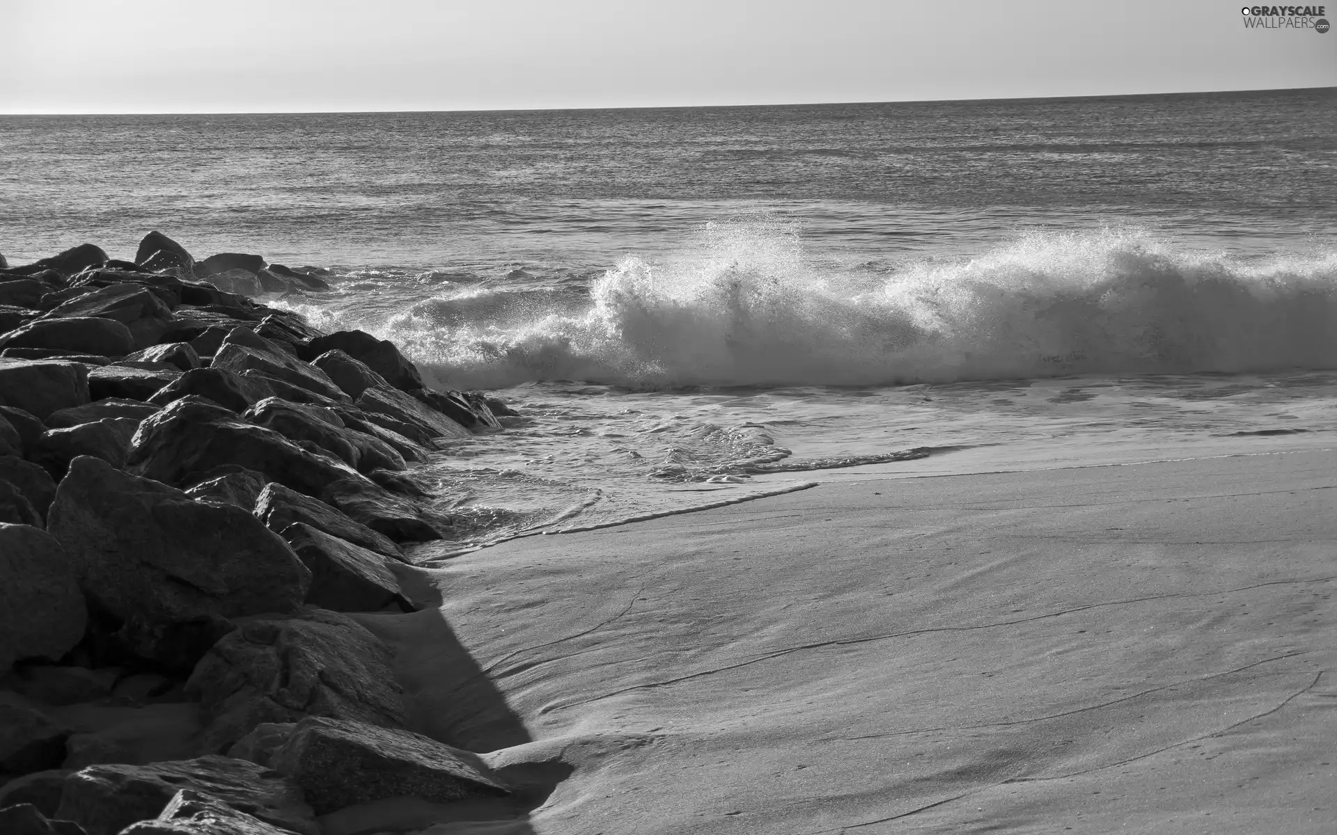Beaches, Waves, rocks, sea