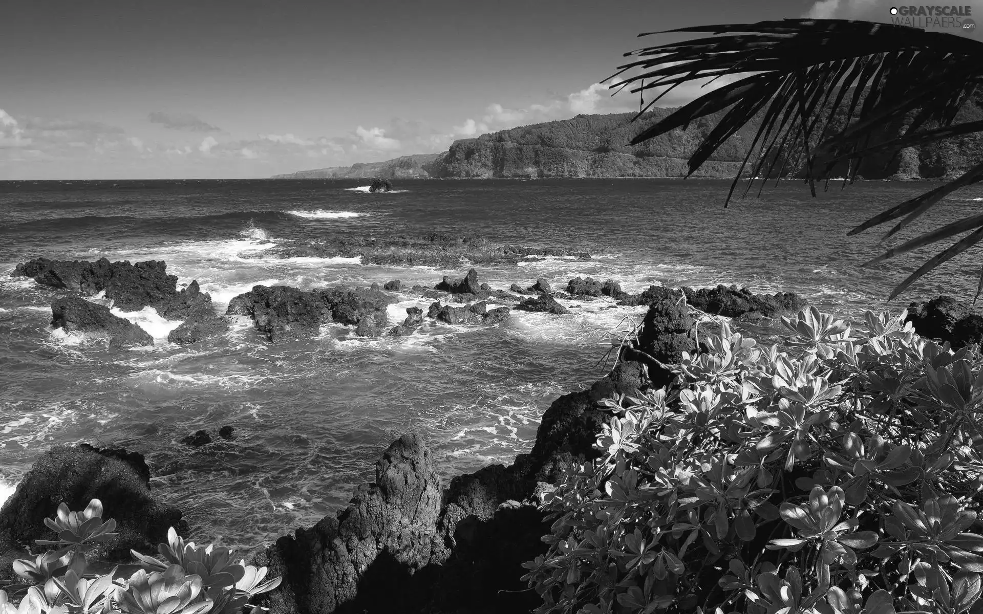 Maui, Aloha State Hawaje, sea, rocks, Mountains
