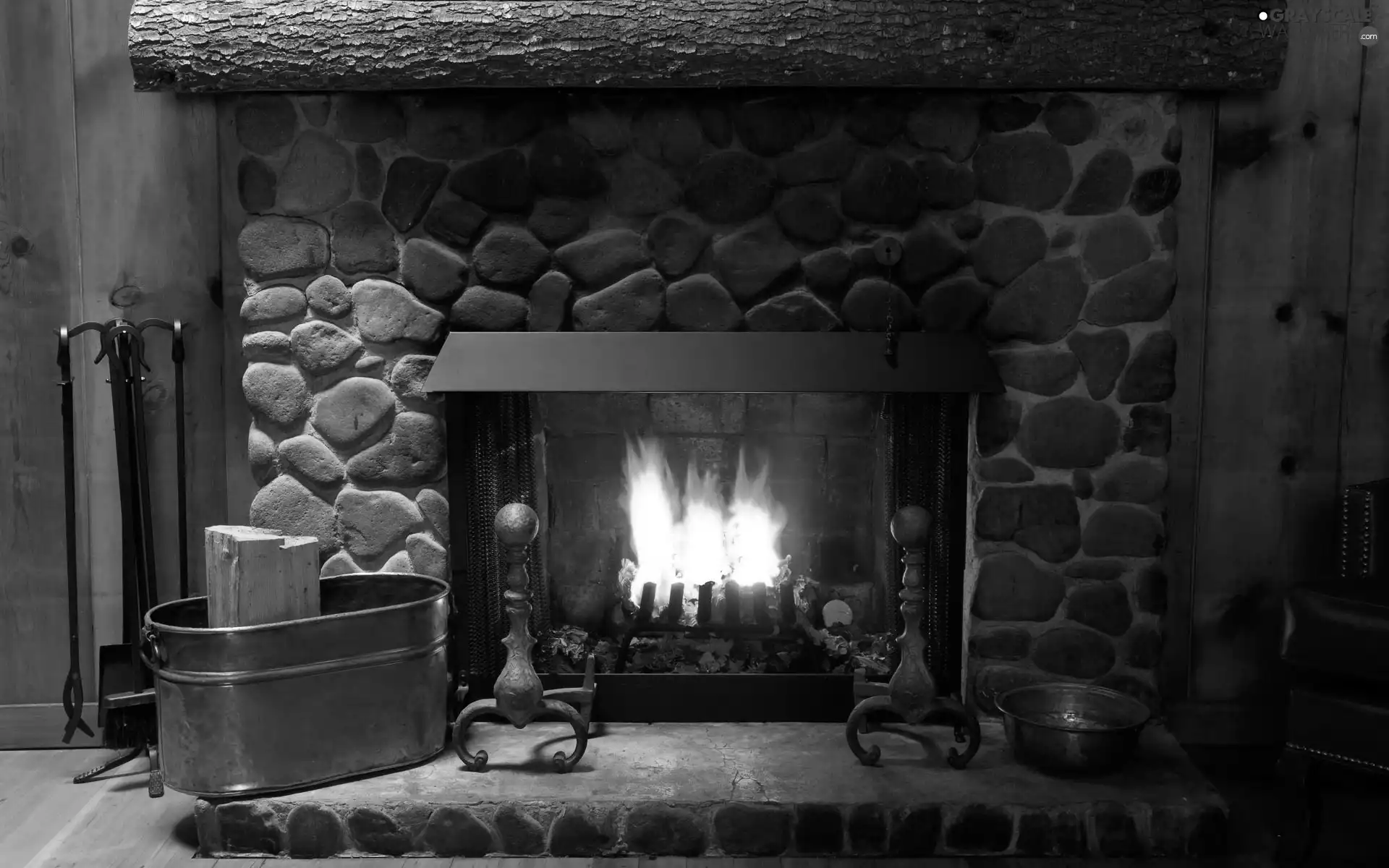 Room, burner chimney