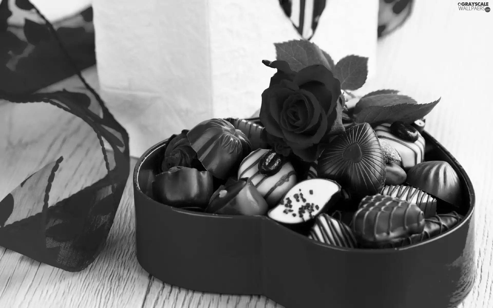 rose, Chocolates, Valentine