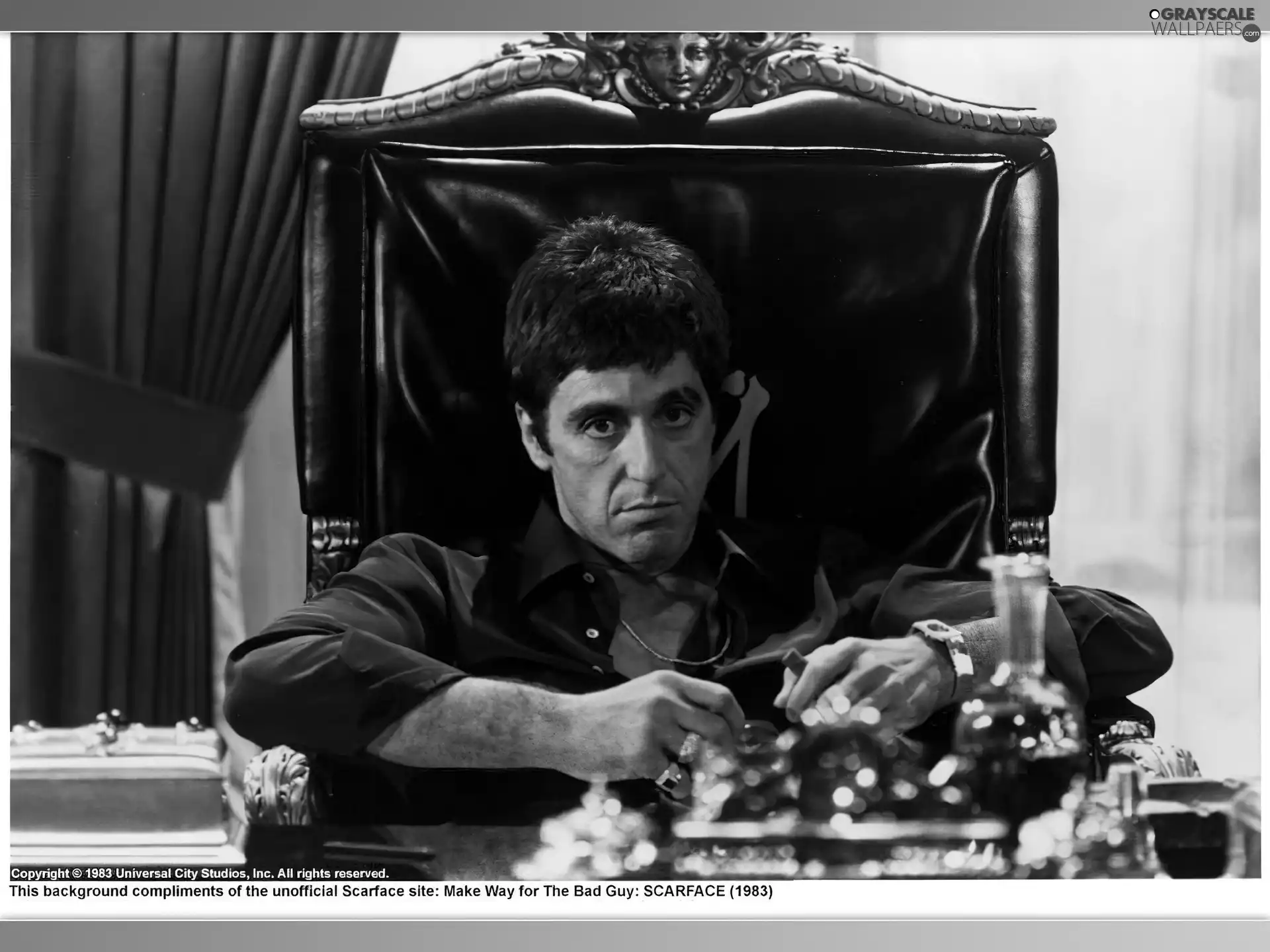 Armchair, actor, dark, shirt, Al Pacino