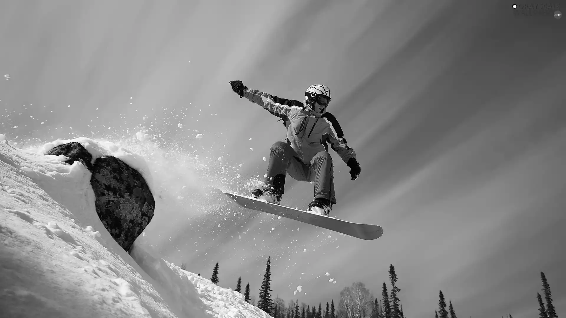 snowboarder, slope, snow