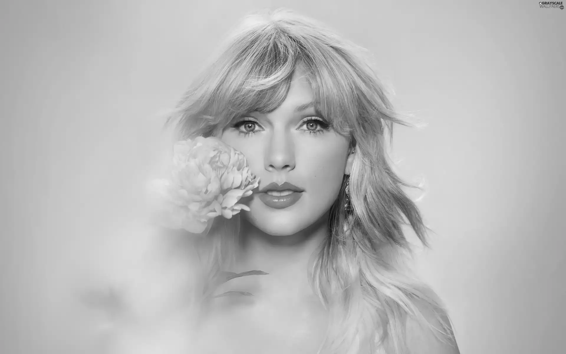 Taylor Swift, Women, Pink, Colourfull Flowers, Blonde, songster