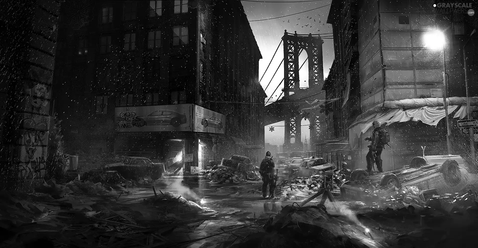 The Division, soldier, Town, Artwork