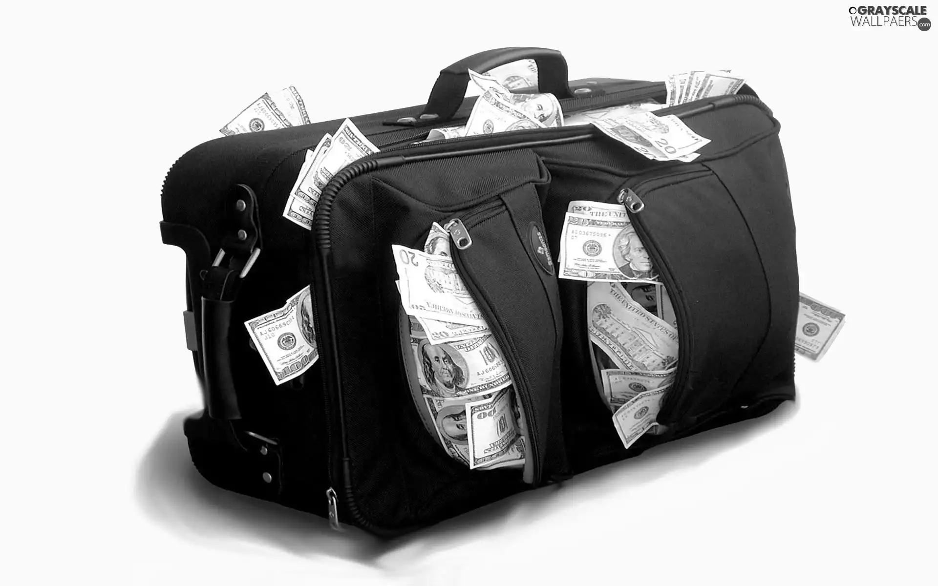 bag, U.S. dollars