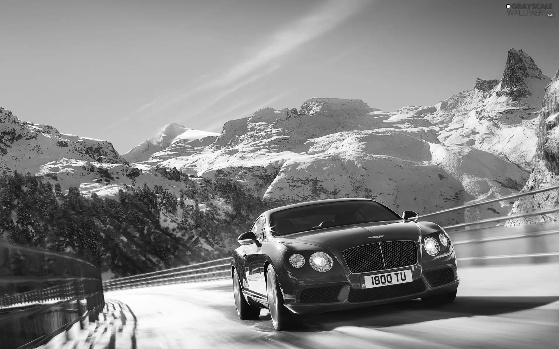 Mountains, Bentley Continental, Way