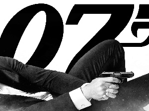 Daniel Craig, James Bond, Agent 007, Gun