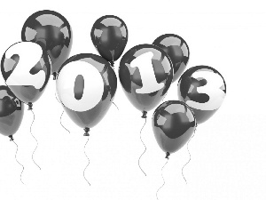 Balloons, New Year, 2013