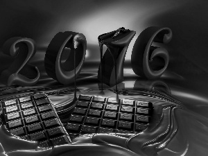 chocolate, New Year, 2016
