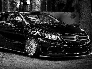 A-class, Mercedes, wheels, BBS, Black, Benz