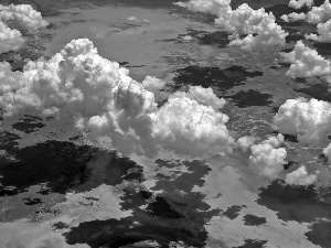 clouds, Above the Earth