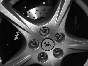 Shield, Ferrari 612 Scaglietti, alloy wheels