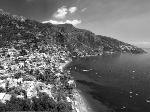 Amalfi, Italy, an, coast, Town